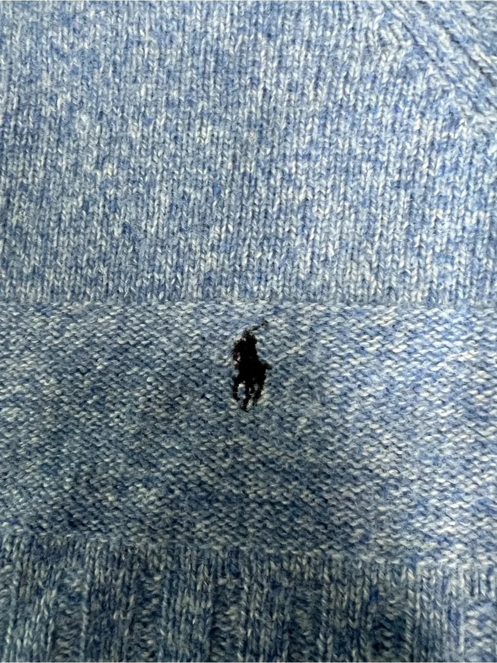 Ralph Lauren turtleneck wool sweater large blue